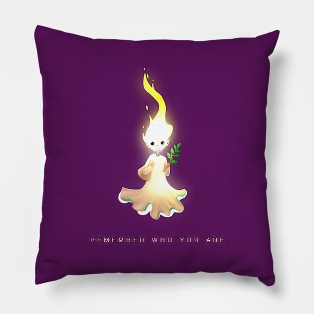 Remember Who You Are Pillow by JoshNelsonArt