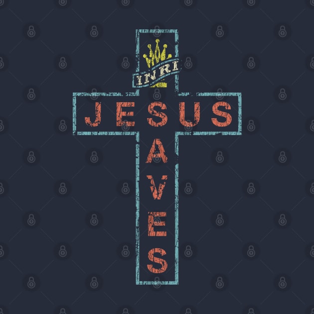 Jesus Saves Cross Sign