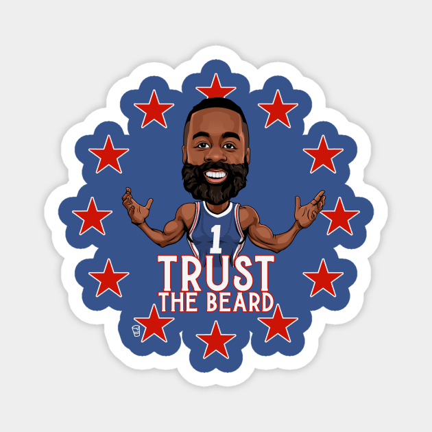 Trust The Beard Magnet by Philly Drinkers