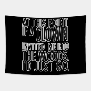 Clown Woods Tapestry