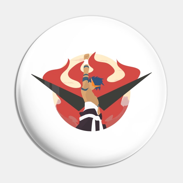 Gurren Lagann - Kamina Pin by WalidSodki