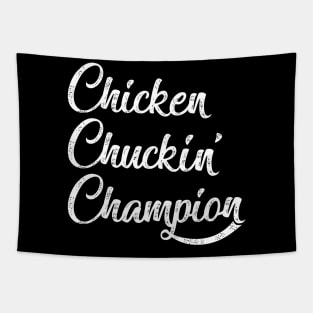 chiken chucking Tapestry