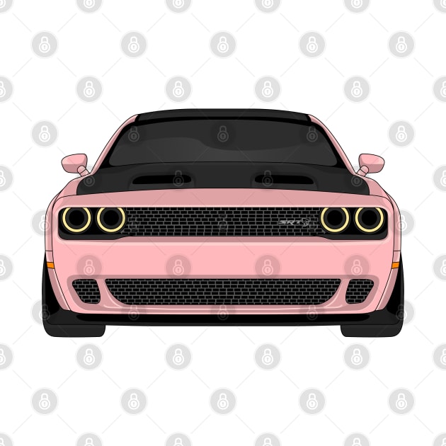 DODGE HELLCAT FRONT PINK by VENZ0LIC