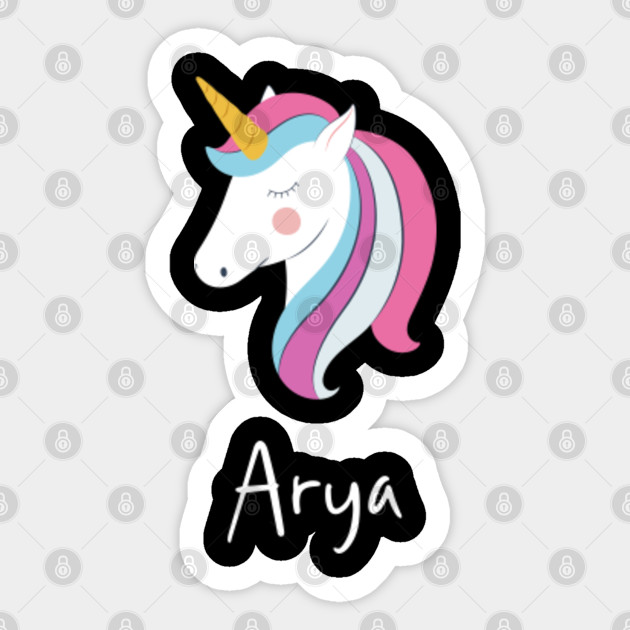 Arya Personalized Unicorn For Girls And Womens Birthday Gift
