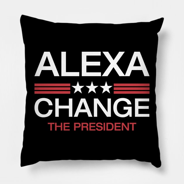 Alexa change the president Pillow by archila