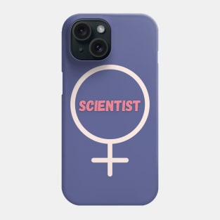 Woman in science Phone Case