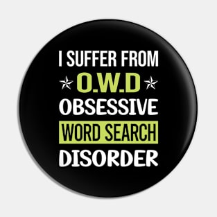 Obsessive Love Word Search Pin