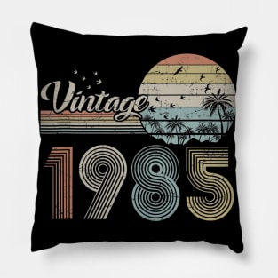 Vintage 1985 Design 35 Years Old 35th birthday Pillow