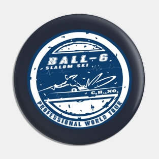 Ball 6 Slalom Ski Professional World Tour Pin