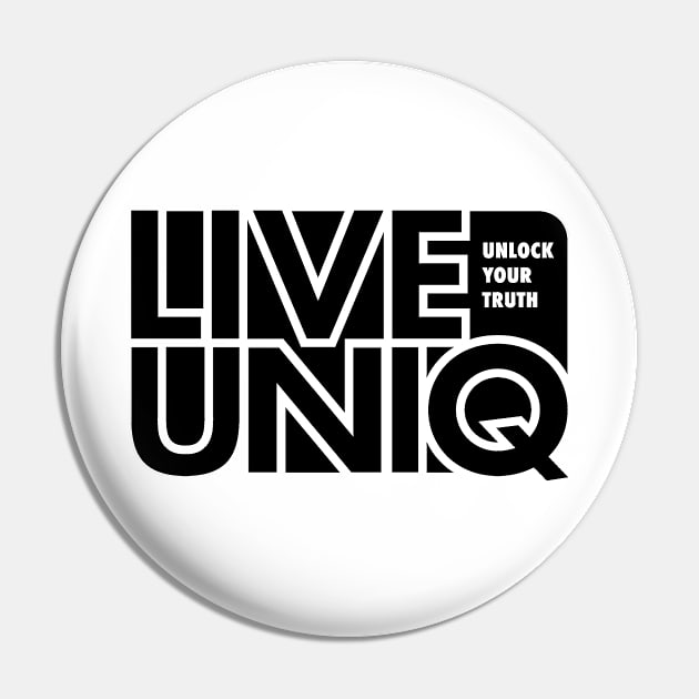 LIVEUNIQ logo cool Pin by LIVEUNIQ