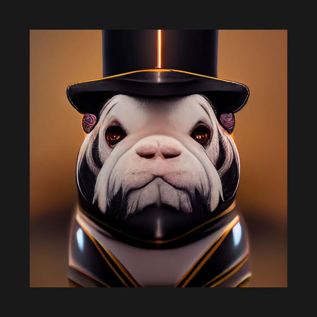 pug in a suit 03 by heartyARTworks