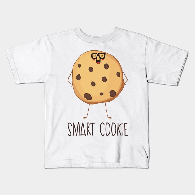 Cute Smart Cookie Wearing Glasses Design T-Shirt Cute Smart Cookie Wearing Glasses Design T-Shirt
