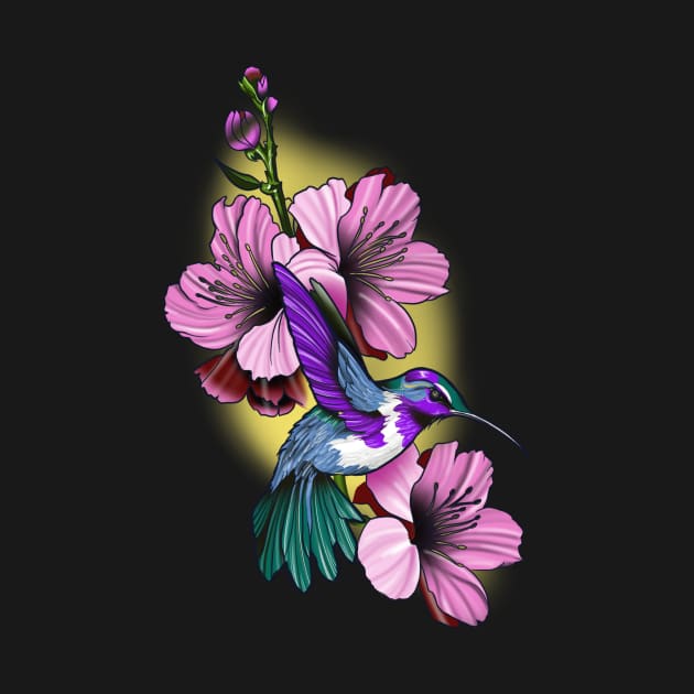 Hummingbird Blossom by Besttattoogil