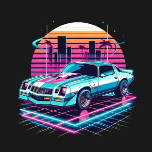 Vaporwave Chevy Camaro T-Shirt