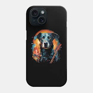 Whippet Playing Guitar Phone Case