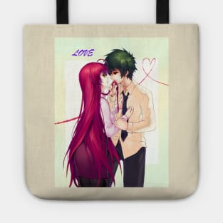 hataraku love Tote