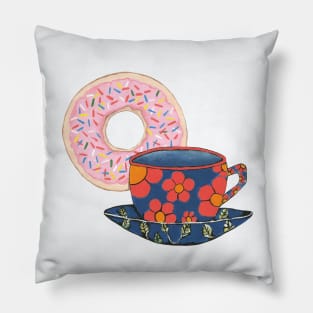 COFFEE And Donuts Pillow