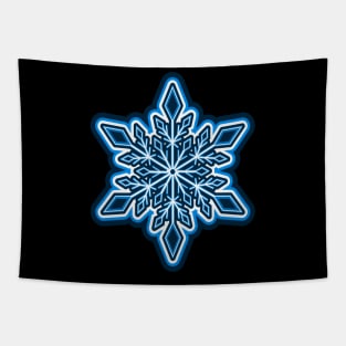 Blue Snowflake Tapestry