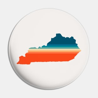 Kentucky State Retro Map Pin