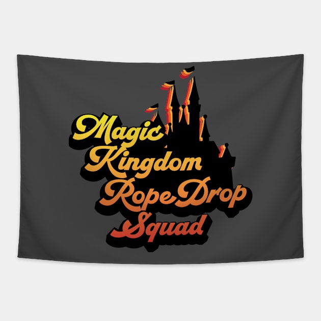 Magic Kingdom Rope Drop Squad Tapestry by WearInTheWorld