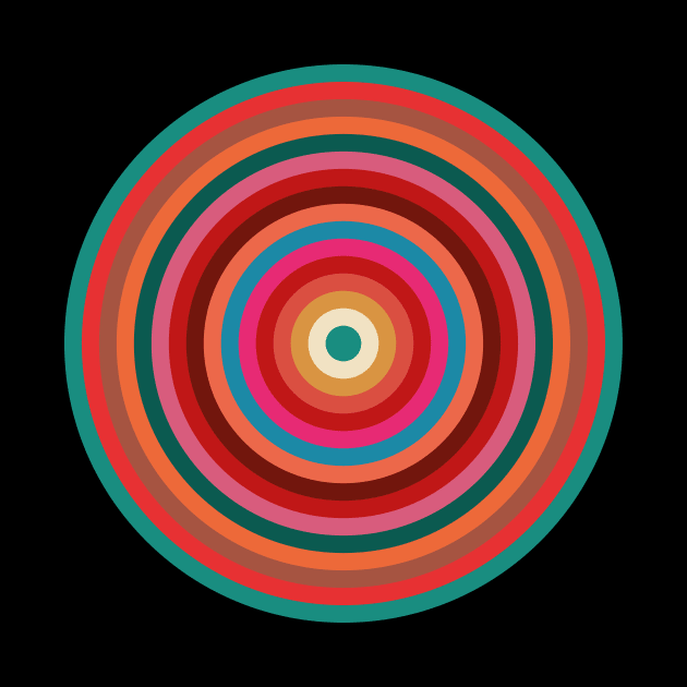 Pop Mod Circles #4 by n23tees