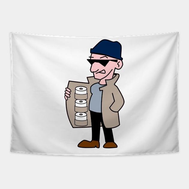 Secret toilet paper dealer - the new currency Tapestry by All About Nerds