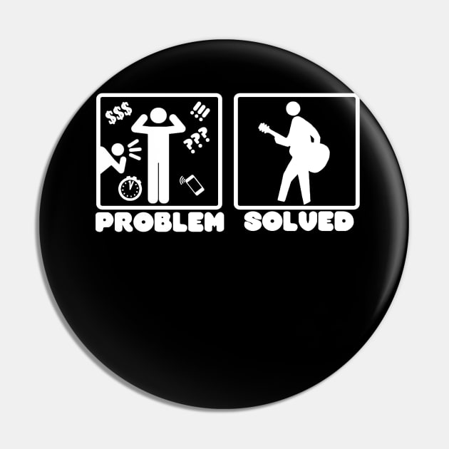 Problem Solved Guitar Pin by TheUnknown93