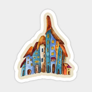 FAIRYTALE HOUSE WATERCOLOR Magnet