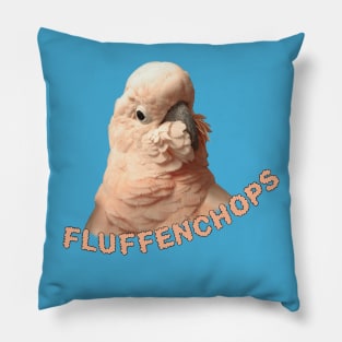 Moluccan Cockatoo Parrot Fluffenchops Pillow