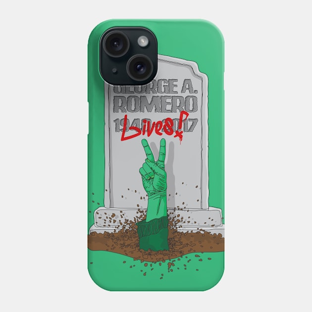 George A. Romero Lives! Phone Case by andrew_kelly_uk@yahoo.co.uk