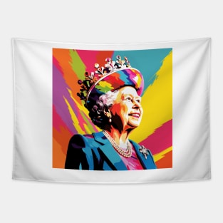 Elizabeth II Pop Art 1 Tapestry