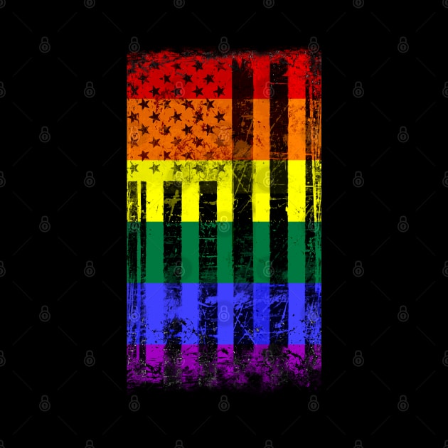 American Flag Gay Pride by Scar