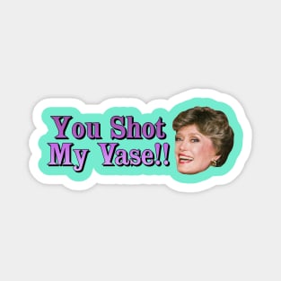 You Shot My Vase!! Magnet