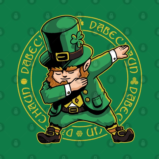 Dabechaun Dabbing Leprechaun St Patrick Day Shirt March 17th by vo_maria