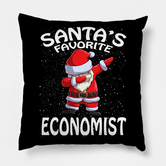 Santas Favorite Economist Christmas Pillow by intelus