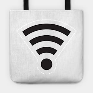 Simple WiFi Logo - Black Tote