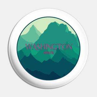 Washington State Mountains Pin