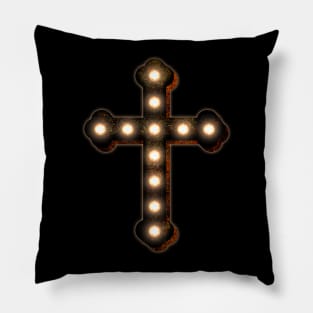 Marquee Crucifix Pillow