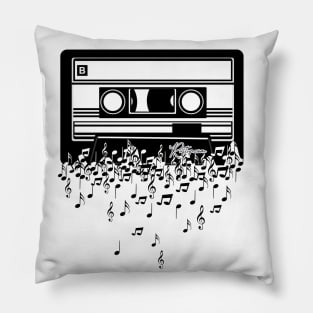 Retro Cool Music Cassette Tape Pillow