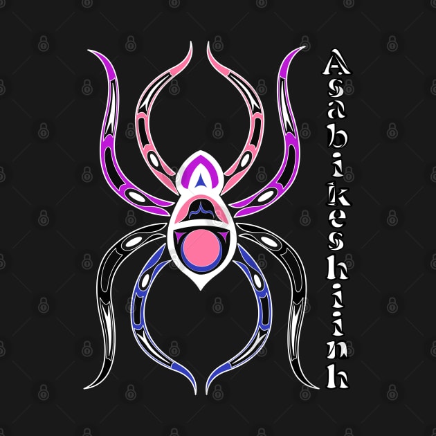 Asabikeshiinh (spider) Genderfluid Pride by KendraHowland.Art.Scroll