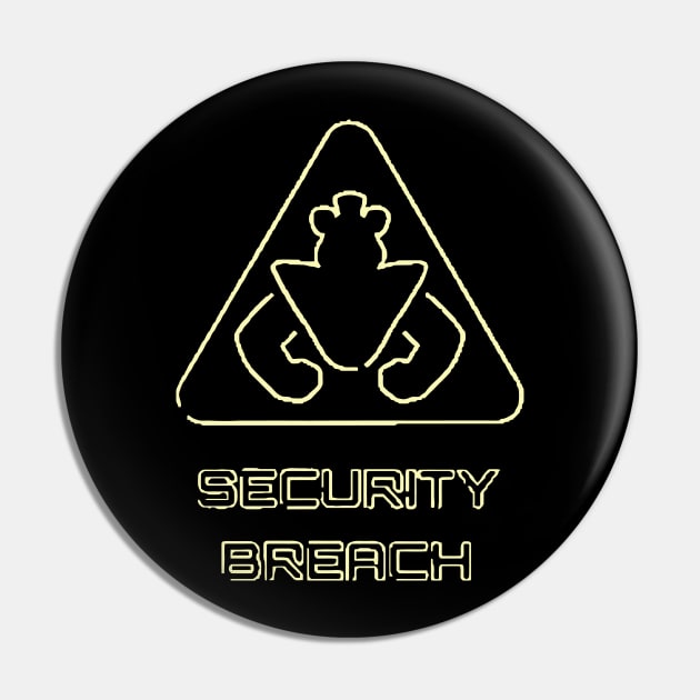 Five Nights at Freddy's Security Breach Symbol Logo Pin by mizoneroberto