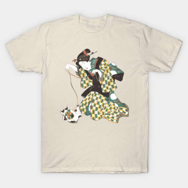 Japanese Cat Print Cat T Shirt Teepublic