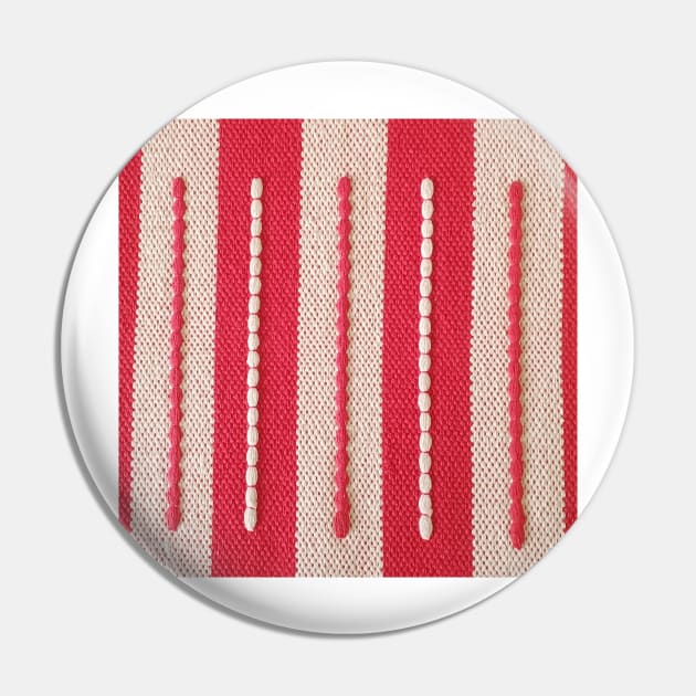 Textured Rib Design Pattern Pin by justrachna