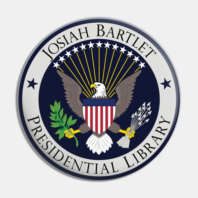 West Wing - Josiah Bartlet Presidential Library Pin by pscof42