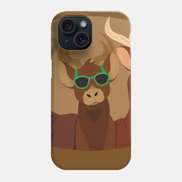 Deer Wearing Sunglasses Phone Case by SakuraDragon