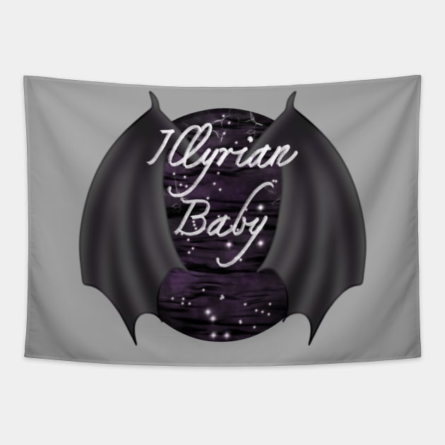 Illyrian Baby ACOTAR Book Series Bat Boys Wings Rhysand Cassian Azriel Night Court Velaris Tapestry by thenewkidprints