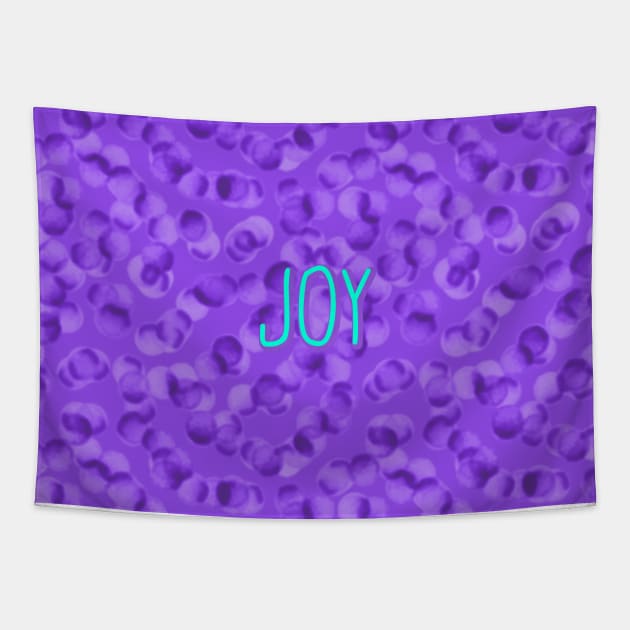 Joy (Purple and Teal) Tapestry by KelseyLovelle