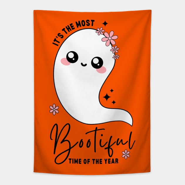 It's the Most Bootiful Time of the Year - Halloween Tapestry by Auraya Studio