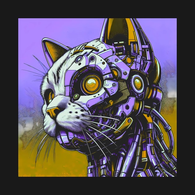 Cyborg Cat by Cyber Prints