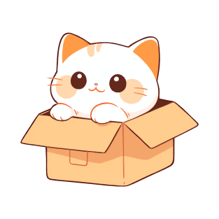 Cute Cat In A Box T-Shirt